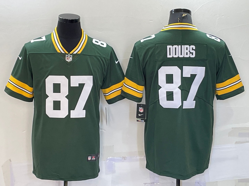 Men's Green Bay Packers #87 Romeo Doubs Green Vapor Untouchable Limited Stitched Jersey Men's Green Bay Packers #87 Romeo Doubs Green Vapor Untouchable Limited Stitched Jersey
